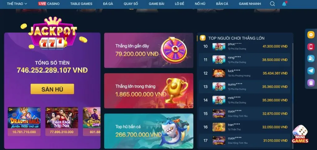 Đa dạng trò chơi máy đánh bạc Onebet